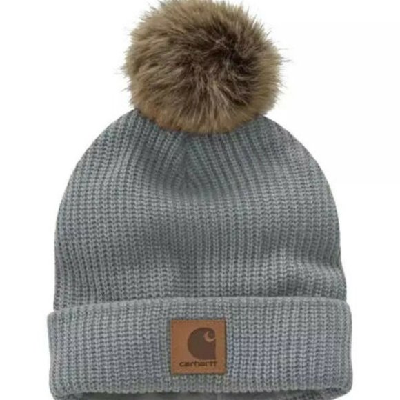 Carhartt Beanie Rare Fleece Lined Beanie with Pom
